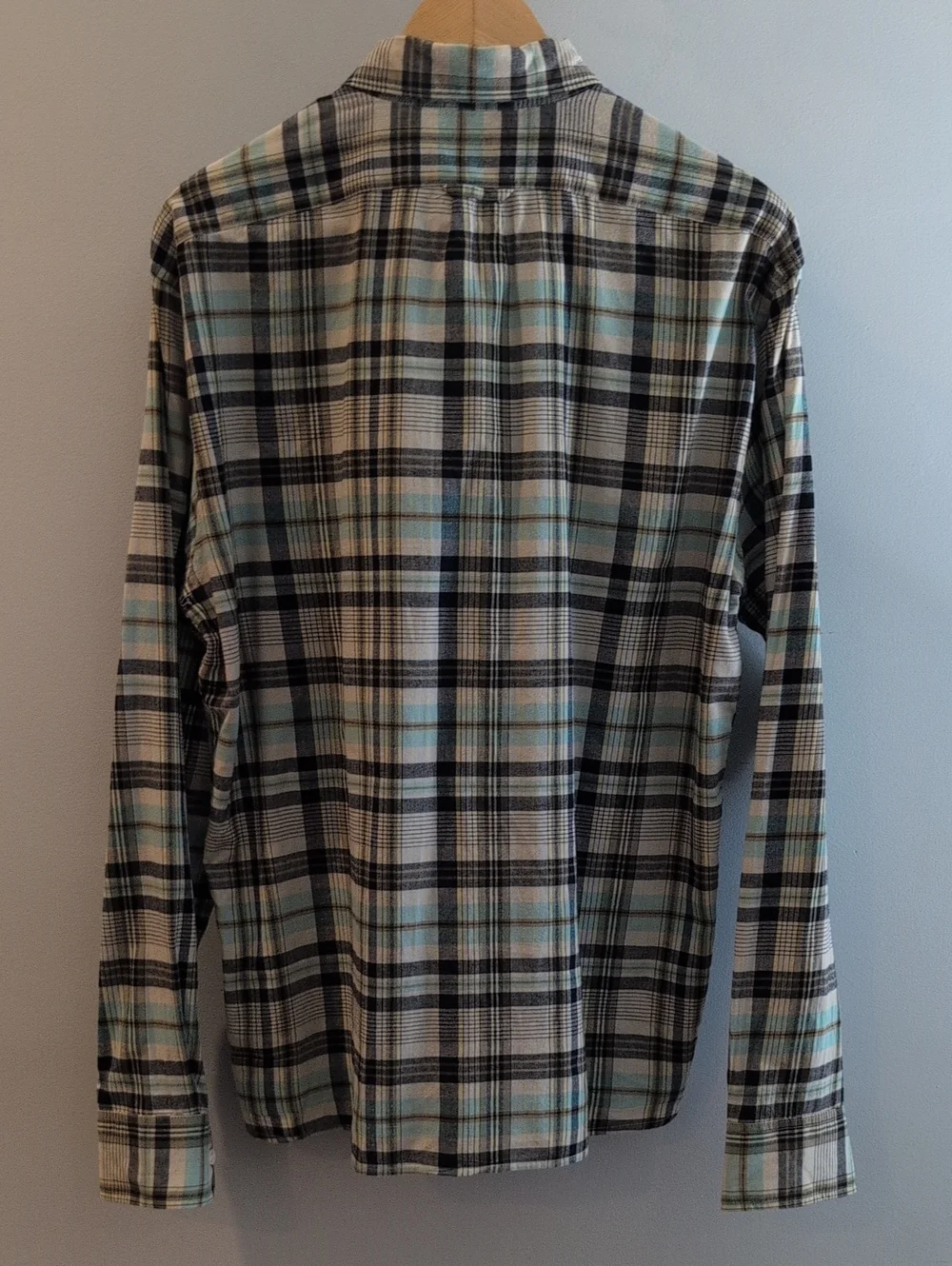 J. Crew Mens L Slim Indian Madras Long Sleeve Button Down Shirt Style #G0787
